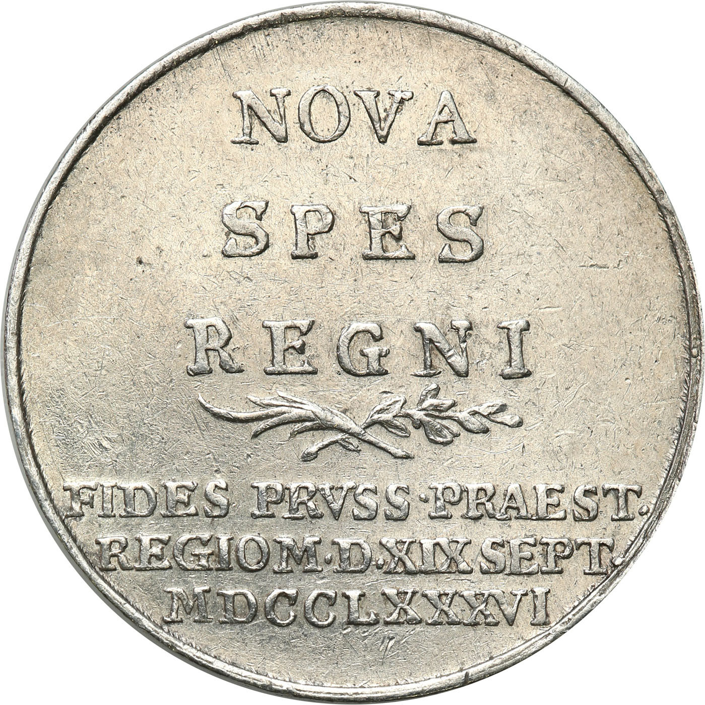 Królewiec. Fryderyk Wilhelm II. Medal 1786 hołd stanów pruskich